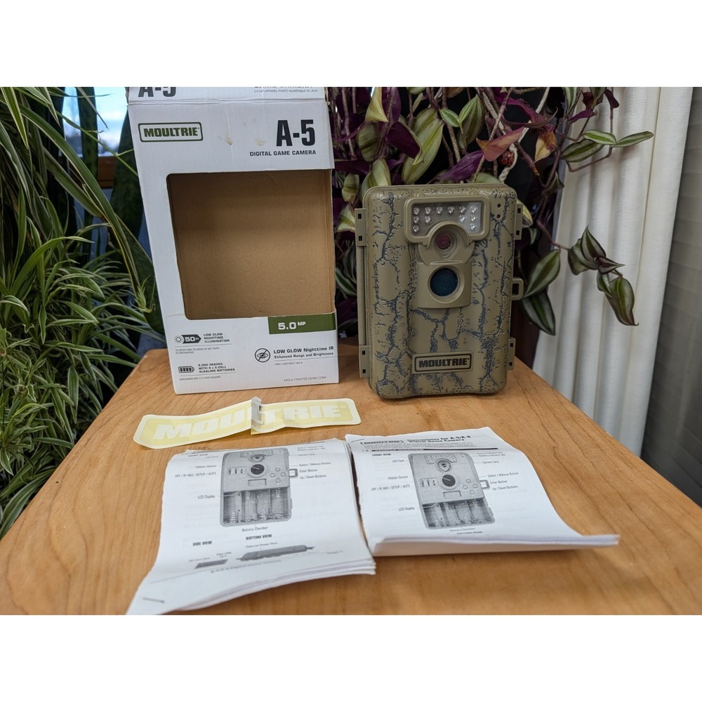 Moultrie A-5 Digital Game Camera 5.0 MP Low Glow Nighttime 50 Ft.